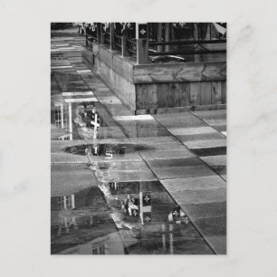 Reflecties na regen op zijn plaats Aubry Vieux Hul Briefkaart