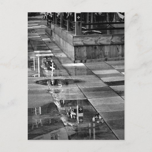 Reflecties na regen op zijn plaats Aubry Vieux Hul Briefkaart (Voorkant)