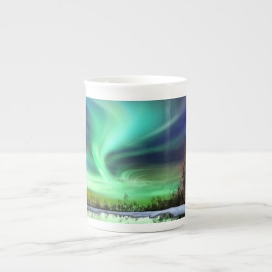 REFLECTIES NOORDELIJKE LICHTEN CHINA BONE MOK (Voorkant)