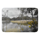 Reflecties onder de grijze hemel badmat (Voorkant)