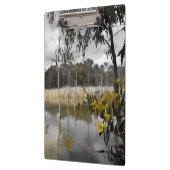 Reflecties onder de grijze hemel klembord (Links)