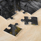 Reflecties onder de grijze hemel legpuzzel (Zijkant)