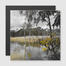 Reflecties onder de grijze hemel Magnetische Kaart