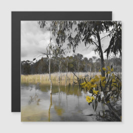 Reflecties onder de grijze hemel Magnetische Kaart