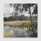 Reflecties onder de grijze hemel Magnetische Kaart (Voorkant)