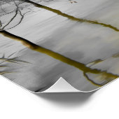 Reflecties onder de grijze hemel perfect poster (Hoek)