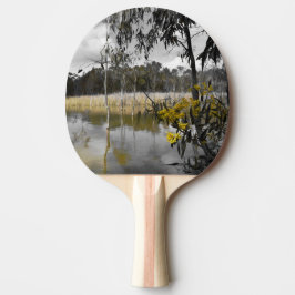 Reflecties onder de grijze hemel tafeltennisbatje