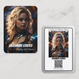 Reflecties op coscards | QR-code + dubbelzijdig Visitekaartje