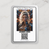 Reflecties op coscards | QR-code + dubbelzijdig Visitekaartje (Achterkant)