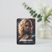 Reflecties op coscards | QR-code + dubbelzijdig Visitekaartje (Staand voorkant)