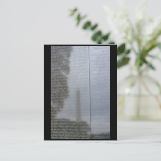 Reflecties op de muur briefkaart (Staand voorkant)