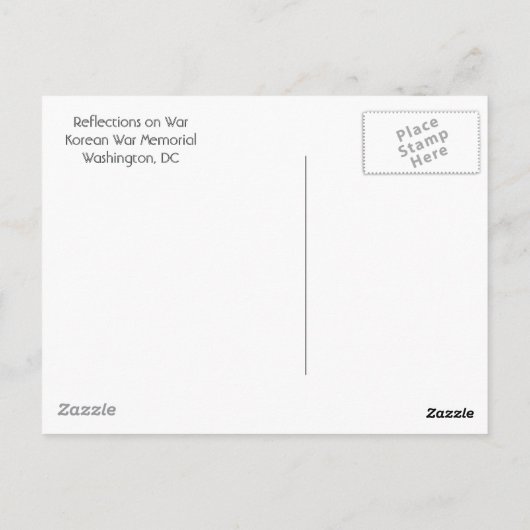 Reflecties op de oorlog briefkaart (Achterkant)