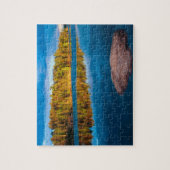 reflecties op de vroege avond in de grenswateren legpuzzel (Verticaal)