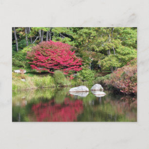 Reflecties op een Azalia Garden Post Card Briefkaart