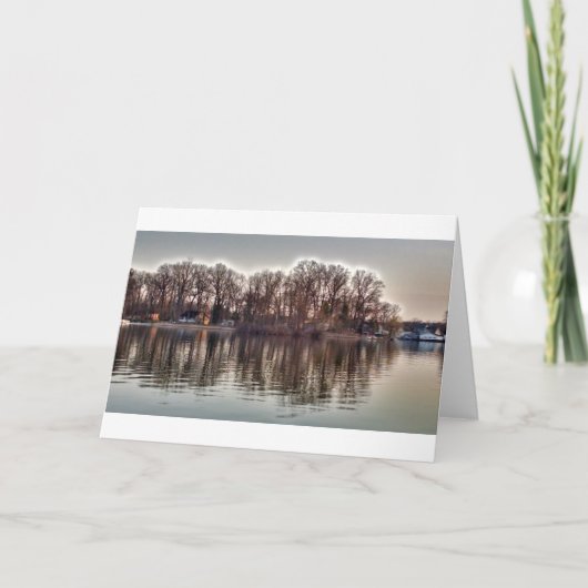 reflecties op herfst kaart (Voorkant)