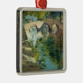 Reflecties op het kanaal metalen ornament (Rechts)