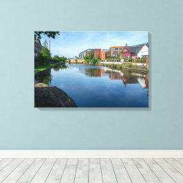 Reflecties op het Kanaal, Wakefield Canvas Afdruk