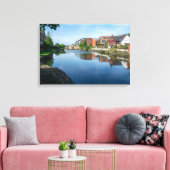 Reflecties op het Kanaal, Wakefield Canvas Afdruk (Insitu (Woonkamer))