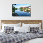 Reflecties op het Kanaal, Wakefield Canvas Afdruk (Insitu (Slaapkamer))