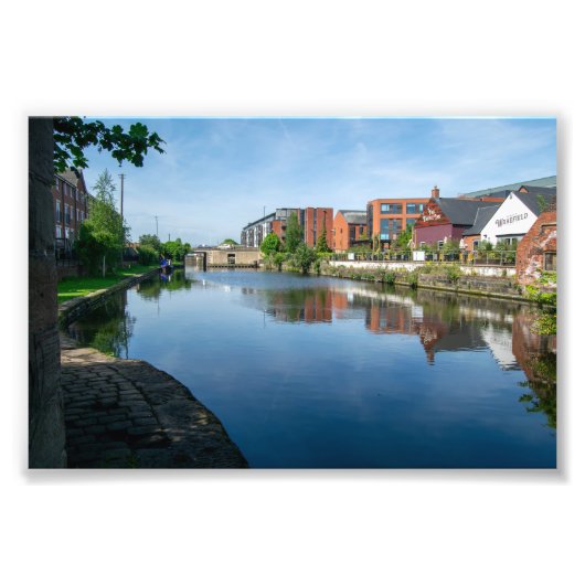Reflecties op het Kanaal, Wakefield Foto Afdruk (Voorkant)