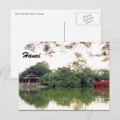 reflecties op het meer van hanoi briefkaart (Voorkant / Achterkant)