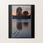 Reflecties op het meer van Minnesota in de puzzle- Legpuzzel (Verticaal)
