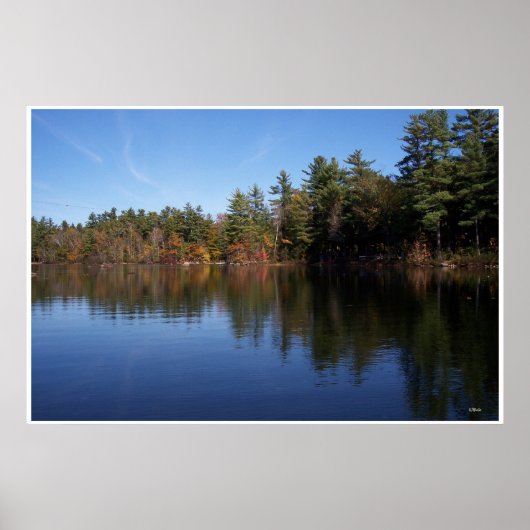 Reflecties op het Poster van het meer (Voorkant)