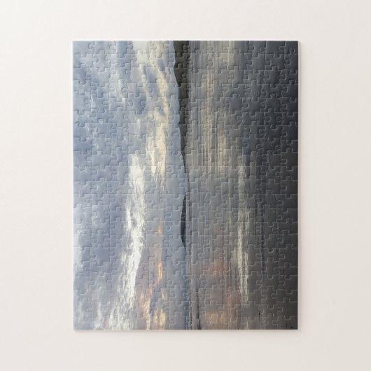 Reflecties op het strand van het Gower schiereilan Legpuzzel (Verticaal)