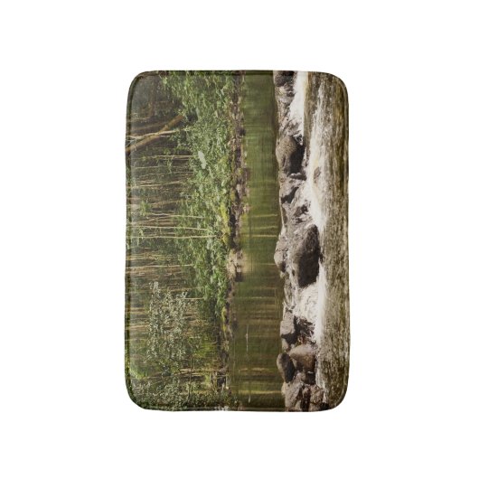 Reflecties op het water badmat (Voorkant Verticaal)