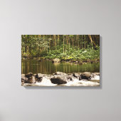 Reflecties op het water canvas afdruk (Voorkant)