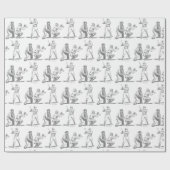 Reflecties op honkbal cadeaupapier (Vlak)