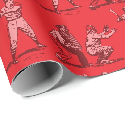 Reflecties op honkbal cadeaupapier (Rol Hoek)