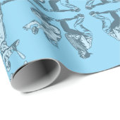 Reflecties op honkbal cadeaupapier (Rol Hoek)