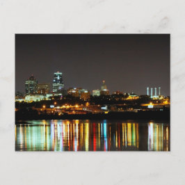 Reflecties op Kaw Point in Kansas City Briefkaart