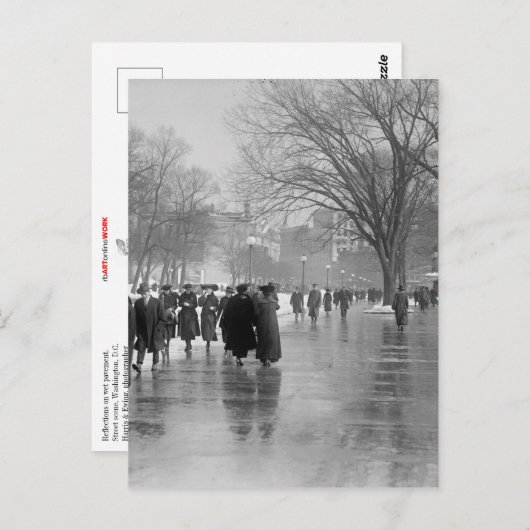 Reflecties op natte perziken briefkaart (Voorkant / Achterkant)