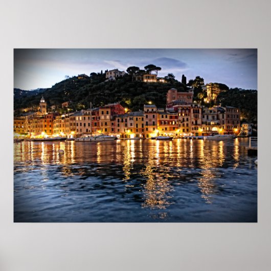 Reflecties op Portofino, Italia Poster (Voorkant)