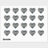 Reflecties op water hart sticker (Vel)