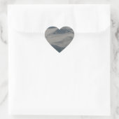 Reflecties op water hart sticker (Tas)