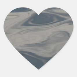 Reflecties op water hart sticker
