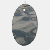 Reflecties op water keramisch ornament (Links)