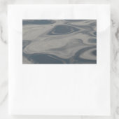 Reflecties op water rechthoekige sticker (Tas)
