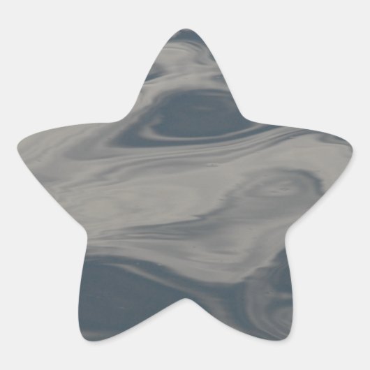 Reflecties op water ster sticker (Voorkant)