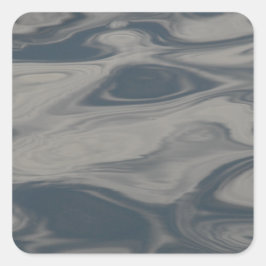Reflecties op water vierkante sticker