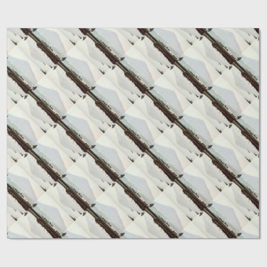 Reflecties over de berg Fuji in het  meer van het  Cadeaupapier (Vlak)