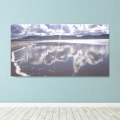 Reflecties over Irish Beach Canvas Afdruk (Insitu (Houten vloer))