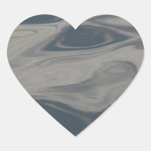 Reflecties over water hart sticker
