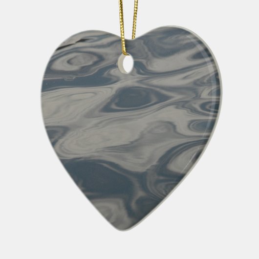 Reflecties over water keramisch ornament (Links)