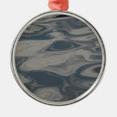 Reflecties over water metalen ornament (Voorkant)