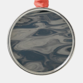 Reflecties over water metalen ornament