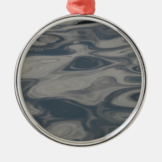 Reflecties over water metalen ornament (Voorkant)